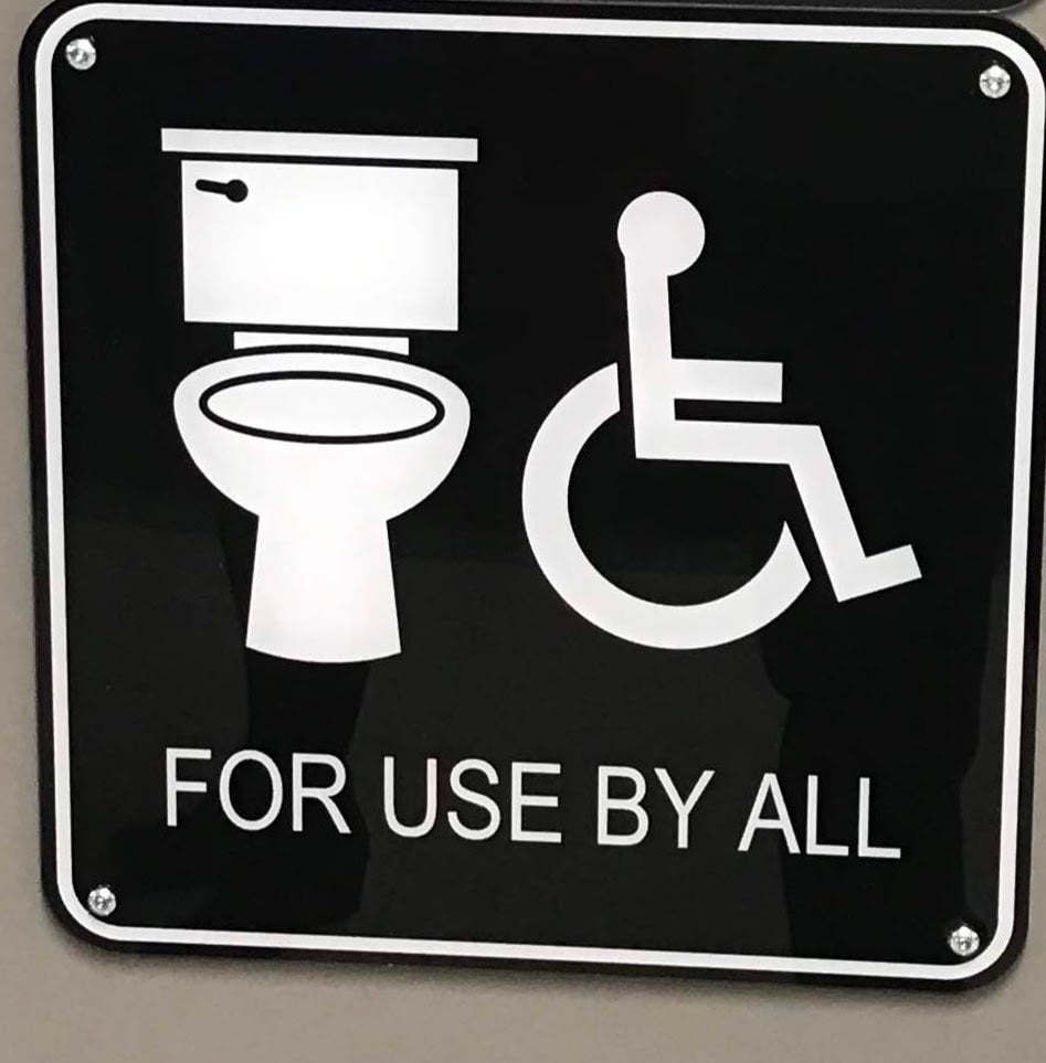 For Use by All Washroom Signage