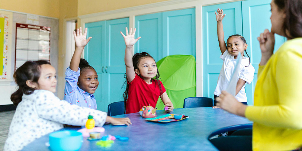 children learning