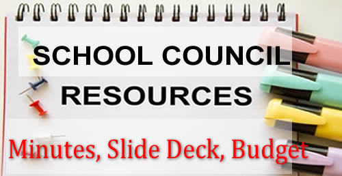 School council resources, Minutes, Slide Deck, Budget