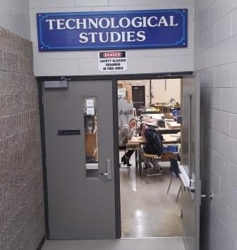 technology studies classroom from the outside