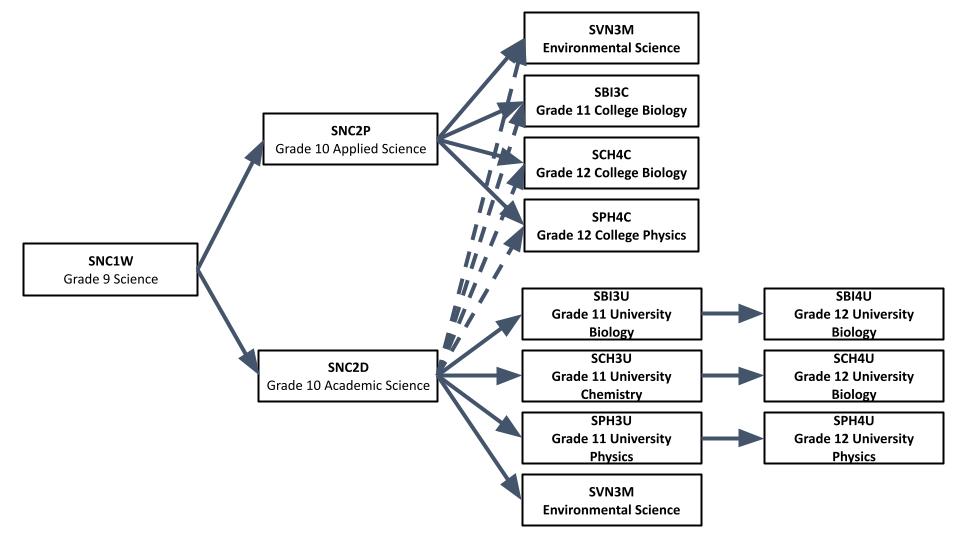 Science Pathway Diagrams (College & University)