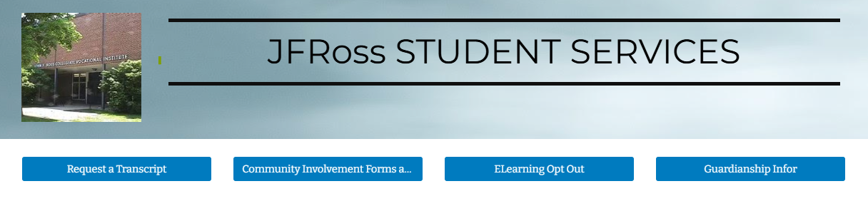 screenshot of JFR website