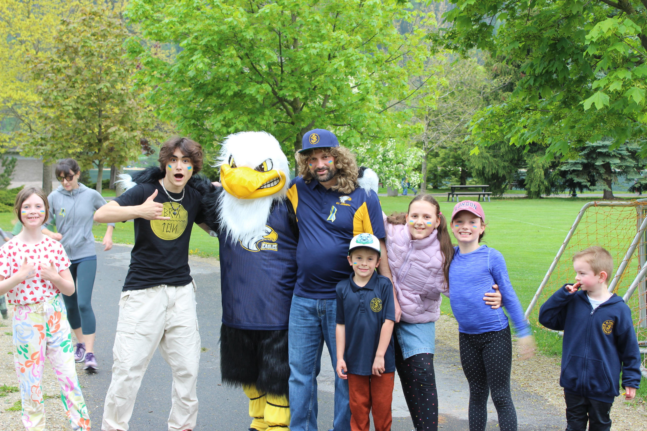 students smiling at camera