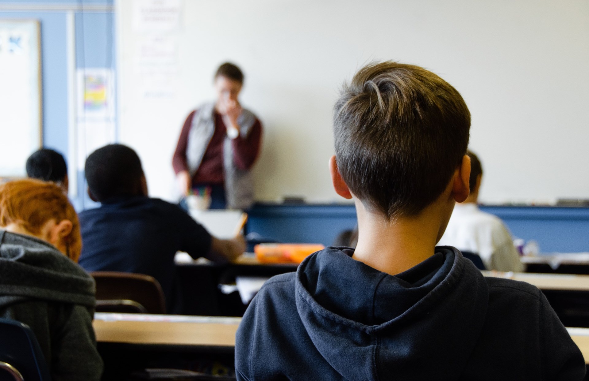 Boy at school