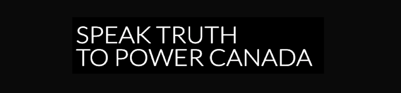 Speak truth to power canada logo