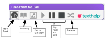 Read & write for ipad toolbar