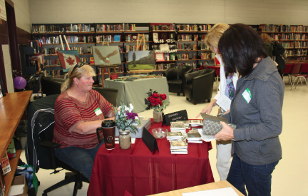 staff members talking