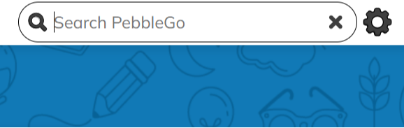 Screenshot of PebbleGo search function