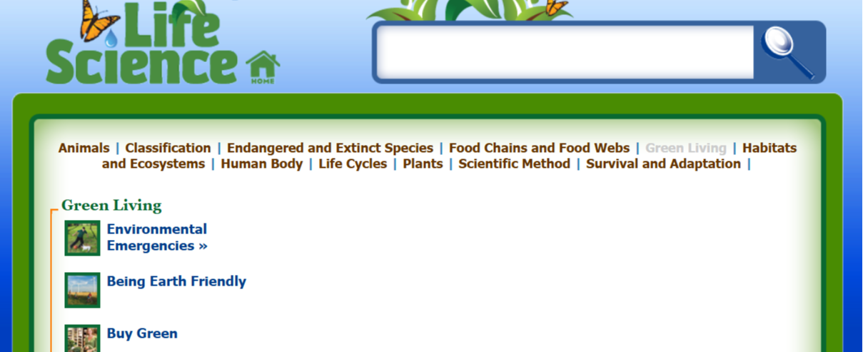 Screenshot of PowerKnowledge browsing and searching functions