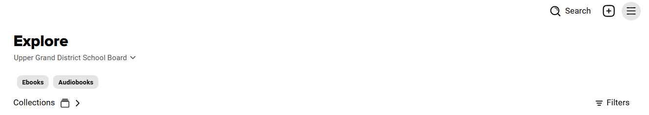 Screenshot of header at the top of Sora Explore page