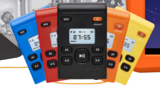 Photo of several Playaway devices