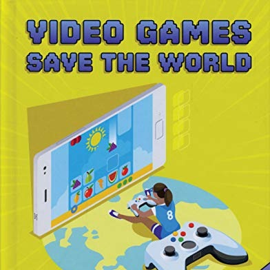 little girl playing a video game